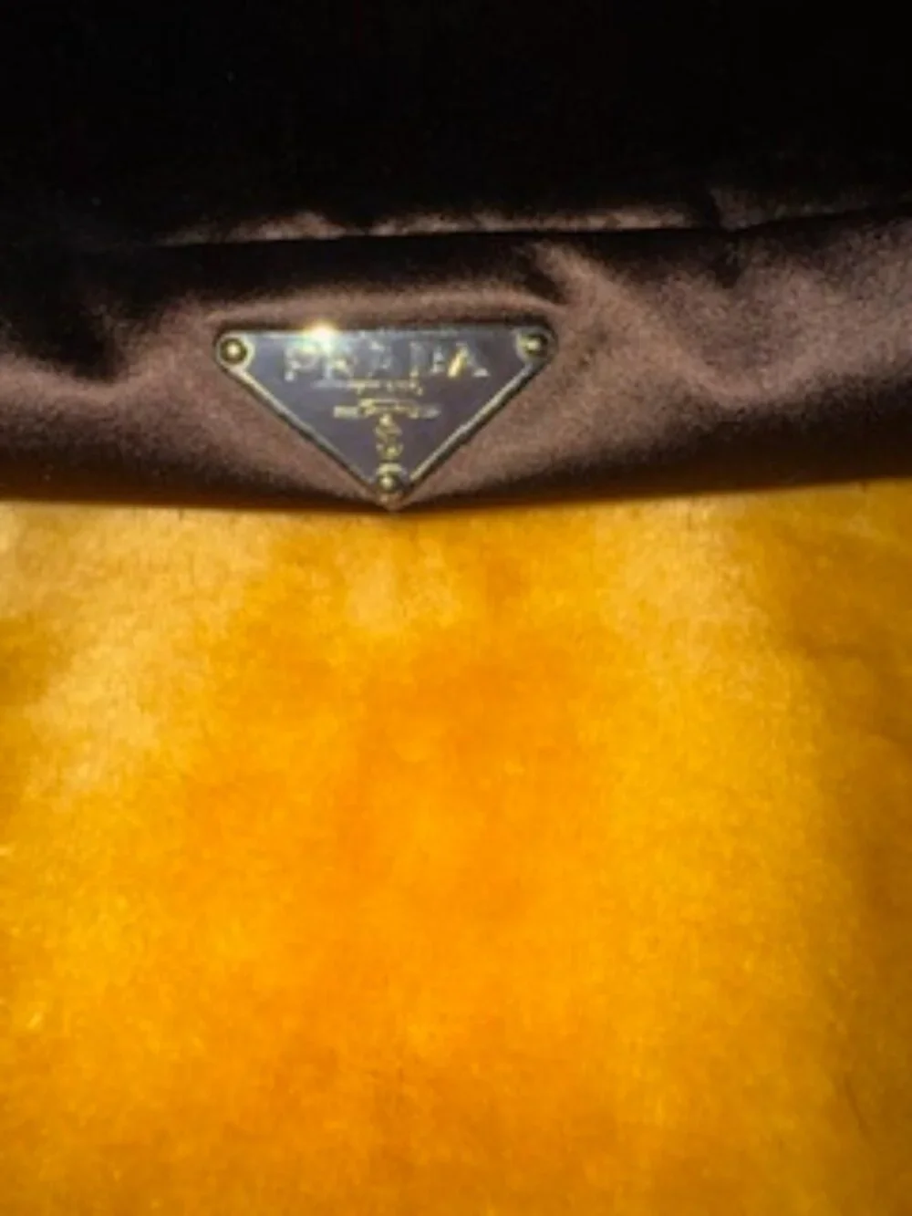 Prada Nylon Laptop Pouch in Brown ($675)